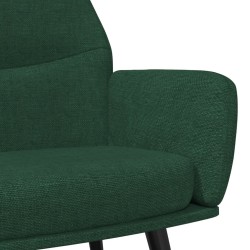 Fauteuil inclinable Vert foncé Tissu 