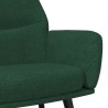 Fauteuil inclinable Vert foncé Tissu 
