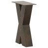 Pieds de table basse en forme de X, 2 pièces, acier naturel, 38 x (42-43) cm 