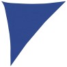 Voile d'ombrage 160 g/m² triangulaire bleu 3x4x5 m PEHD 