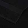 Serviettes de douche 2 pcs noir 70x140 cm 360 g/m² 100% coton 