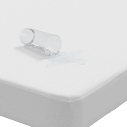 Protège-matelas blanc 120x200 cm imperméable 