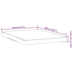 Protège-matelas blanc 120x200 cm imperméable 