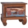 Table de chevet 45x35x40 cm Bois de teck de récupération 