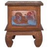 Table de chevet 45x35x40 cm Bois de teck de récupération 