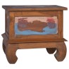 Table de chevet 45x35x40 cm Bois de teck de récupération 
