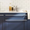 Poignées d'armoire 5 pcs argenté 480 mm acier inoxydable 