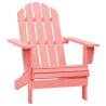 Chaise de jardin Adirondack Bois de sapin massif Rose 