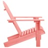 Chaise de jardin Adirondack Bois de sapin massif Rose 