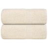 Serviettes de visage 2 pcs crème 30x30 cm 360 g/m² 100% coton 