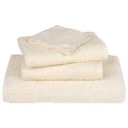 Serviettes de visage 2 pcs crème 30x30 cm 360 g/m² 100% coton 