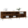 Meuble TV chêne fumé 150x30x44,5 cm bois d'ingénierie 