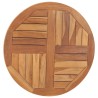 Dessus de table Bois de teck solide Rond 2,5 cm 70 cm 