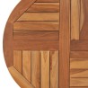 Dessus de table Bois de teck solide Rond 2,5 cm 70 cm 