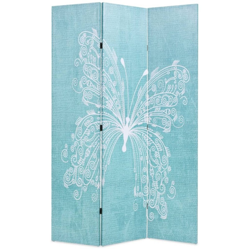 Cloison de séparation pliable 120 x 170 cm Papillon Bleu Cloison de séparation pliable 120 x 170 cm Papillon Bleu