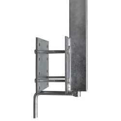 Set de 2 supports à barre inclinable 63 - 88 cm pour remorque à bateau 