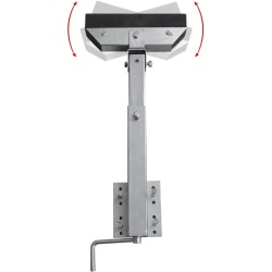 Set de 2 supports à barre inclinable 63 - 88 cm pour remorque à bateau 