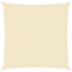 Voile d'ombrage 160 g/m² Crème 7x7 m PEHD 