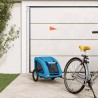 Remorque de vélo pour animaux de compagnie bleu 