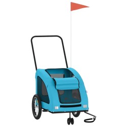 Remorque de vélo pour animaux de compagnie bleu 