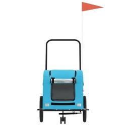 Remorque de vélo pour animaux de compagnie bleu 