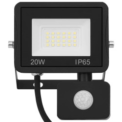 Projecteur à LED avec capteur 20 W Blanc froid 