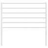 Tête de lit métal blanc 80 cm 