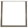Pieds de table à manger en U 2 pièces Acier naturel 80 x (72-73) cm Acier 