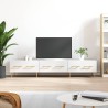 Meuble TV blanc brillant 150x36x30 cm bois d'ingénierie 