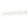 Meuble TV blanc brillant 150x36x30 cm bois d'ingénierie 