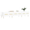 Meuble TV blanc brillant 150x36x30 cm bois d'ingénierie 