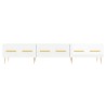 Meuble TV blanc brillant 150x36x30 cm bois d'ingénierie 