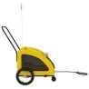 Remorque de vélo pour animaux de compagnie jaune 