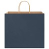 Sacs en papier 250 pcs avec poignées bleu 32x22x28 cm 