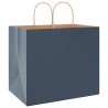 Sacs en papier 250 pcs avec poignées bleu 32x22x28 cm 