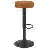 Tabourets de bar lot de 2 marron velours 