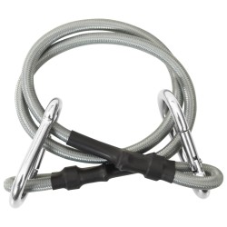 Cordes avec mousqueton 4 pcs Caoutchouc 