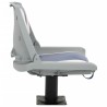 Ensemble de sièges de bateau pliables 2 pcs bleu et blanc 