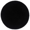 Napperons 4 pcs Noir Plain 38 cm Rond Coton  