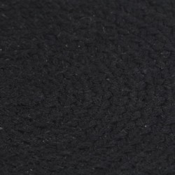 Napperons 4 pcs Noir Plain 38 cm Rond Coton  