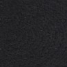 Napperons 4 pcs Noir Plain 38 cm Rond Coton  