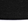 Napperons 4 pcs Noir Plain 38 cm Rond Coton  