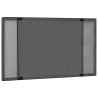 Moustiquaire extensible pour fenêtres Anthracite (75-143)x50 cm 
