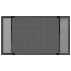 Moustiquaire extensible pour fenêtres Anthracite (75-143)x50 cm 