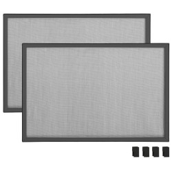 Moustiquaire extensible pour fenêtres Anthracite (75-143)x50 cm 