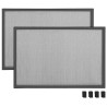 Moustiquaire extensible pour fenêtres Anthracite (75-143)x50 cm 