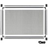 Moustiquaire extensible pour fenêtres Anthracite (75-143)x50 cm 