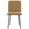 Chaises à manger lot de 2 Marron Velours 
