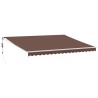 Auvent rétractable automatique marron 450x300 cm 
