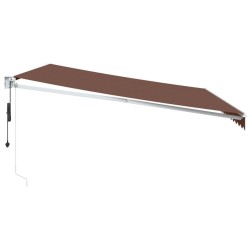 Auvent rétractable automatique marron 450x300 cm 
